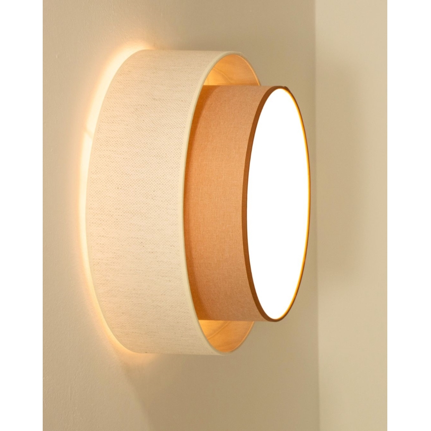 Ceiling light NATIA 1xE27/60W/230V white/brown