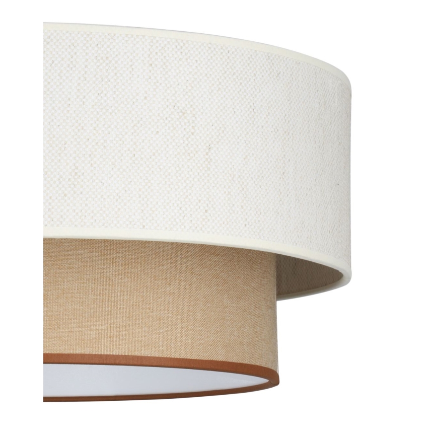 Ceiling light NATIA 1xE27/60W/230V white/brown