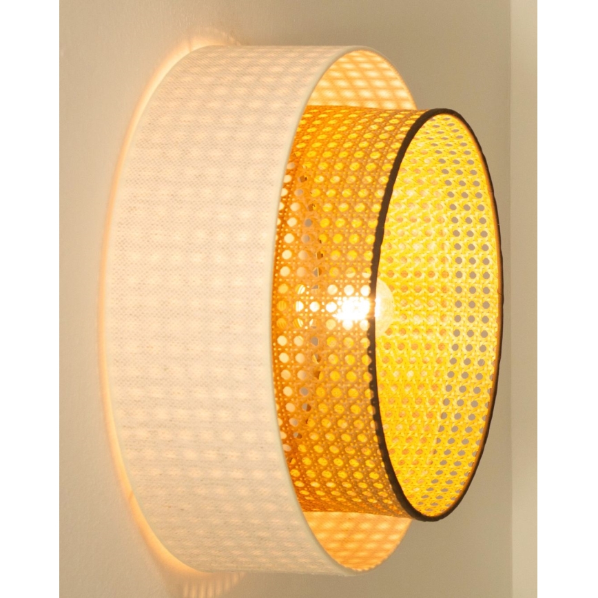 Ceiling light NATIA 1xE27/60W/230V white/brown