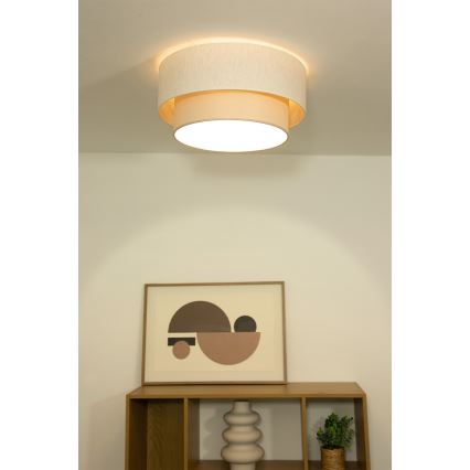 Ceiling light NATIA 1xE27/60W/230V, Ø 45 cm, cream