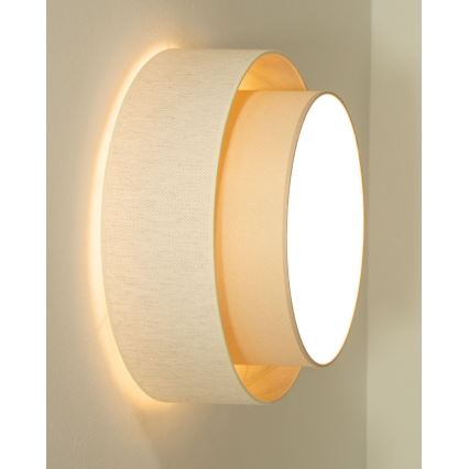 Ceiling light NATIA 1xE27/60W/230V, Ø 45 cm, cream