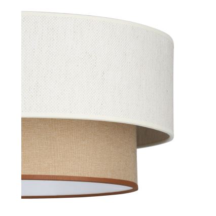 Ceiling light NATIA 1xE27/60W/230V Ø 45 cm white/brown