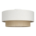 Ceiling light NATIA 1xE27/60W/230V Ø 45 cm White/Brown