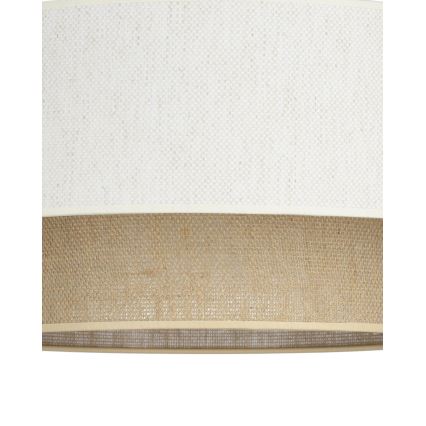 Ceiling light NATIA 1xE27/60W/230V Ø 45 cm White/Brown