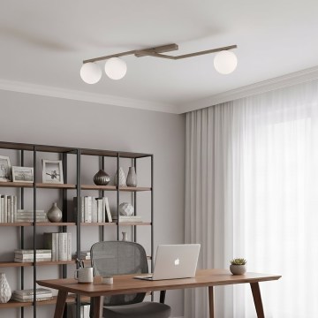 Ceiling light NATON 3xE14/10W/230V beige/white
