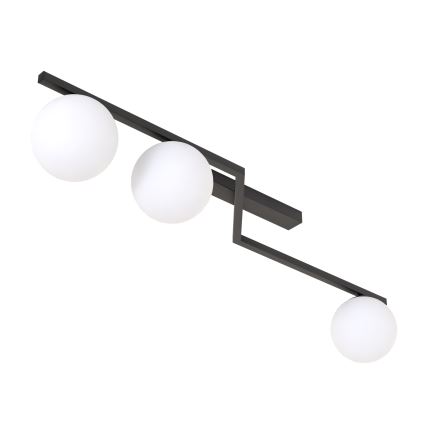 Ceiling light NATON 3xE14/10W/230V black/white