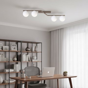 Ceiling light NATON 4xE14/10W/230V beige/white