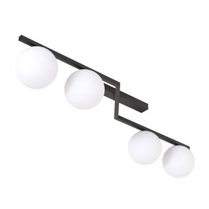 Ceiling light NATON 4xE14/10W/230V black/white