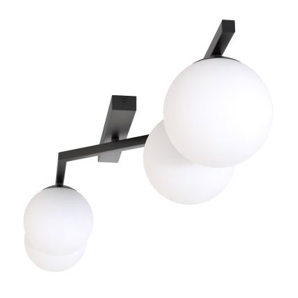 Ceiling light NATON 4xE14/10W/230V black/white