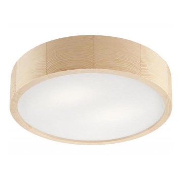 Ceiling light NATURAL, 2x E27/60W/230V, Ø 37.5 cm, Pine