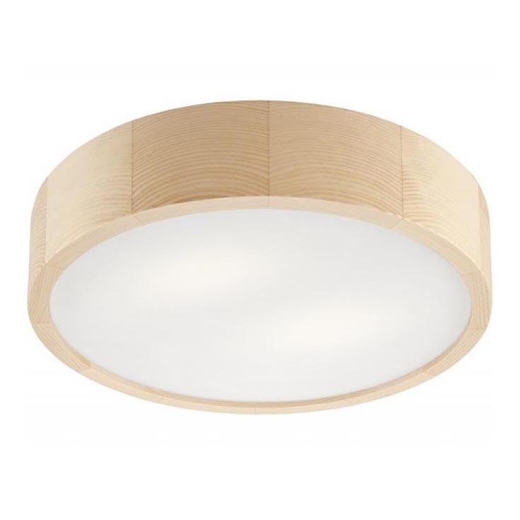 Ceiling light NATURAL 2xE27/60W/230V ø 37 cm pine - FSC certified
