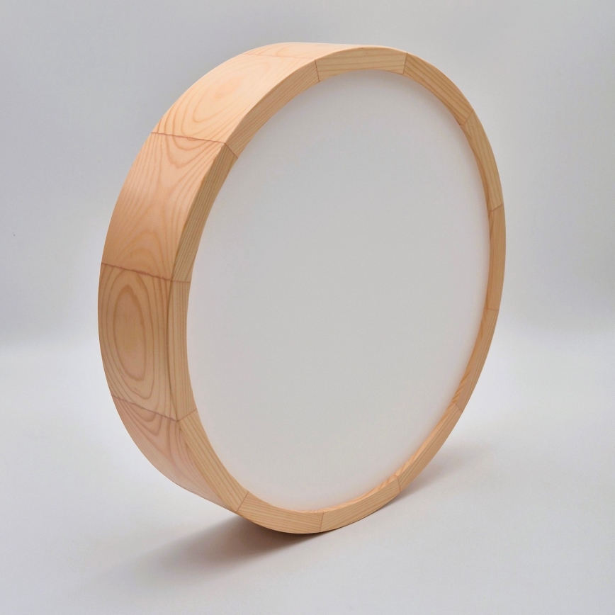 Ceiling light NATURAL 2xE27/60W/230V ø 37 cm pine - FSC certified