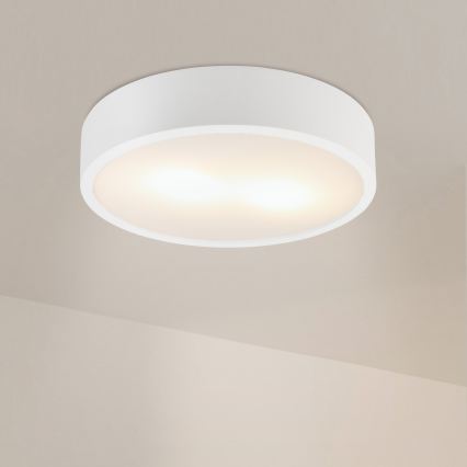 Ceiling light NATURAL 3xE27/15W/230V Ø 37.5 cm pine/white