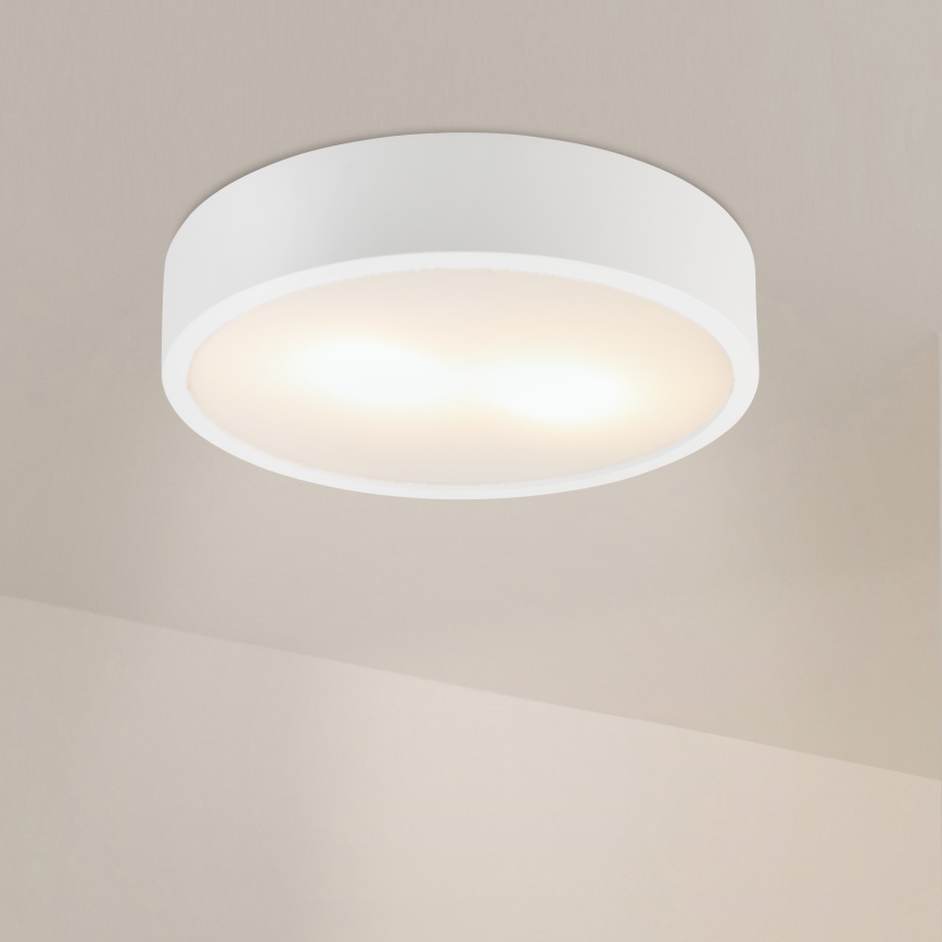 Ceiling light NATURAL 3xE27/15W/230V Ø 37.5 cm pine/white