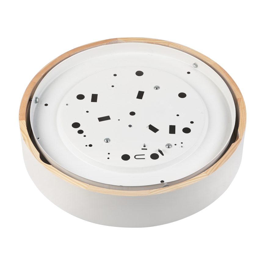 Ceiling light NATURAL 3xE27/15W/230V Ø 37.5 cm pine/white