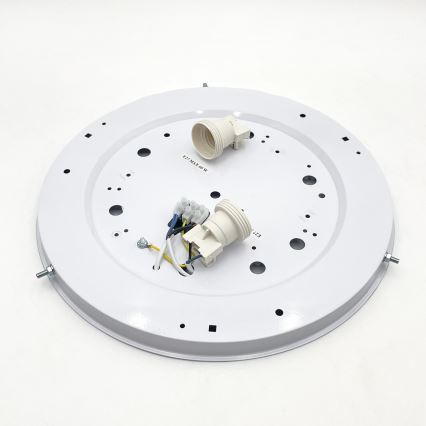 Ceiling light NATURAL 3xE27/15W/230V Ø 37.5 cm pine/white