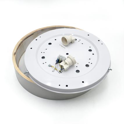 Ceiling light NATURAL 3xE27/15W/230V Ø 37.5 cm pine/white