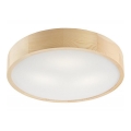 Ceiling light NATURAL 3xE27/60W/230V ø 47 cm pine