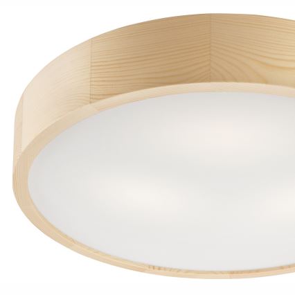 Ceiling light NATURAL 3×E27/60W/230V Ø 47.5 cm pine