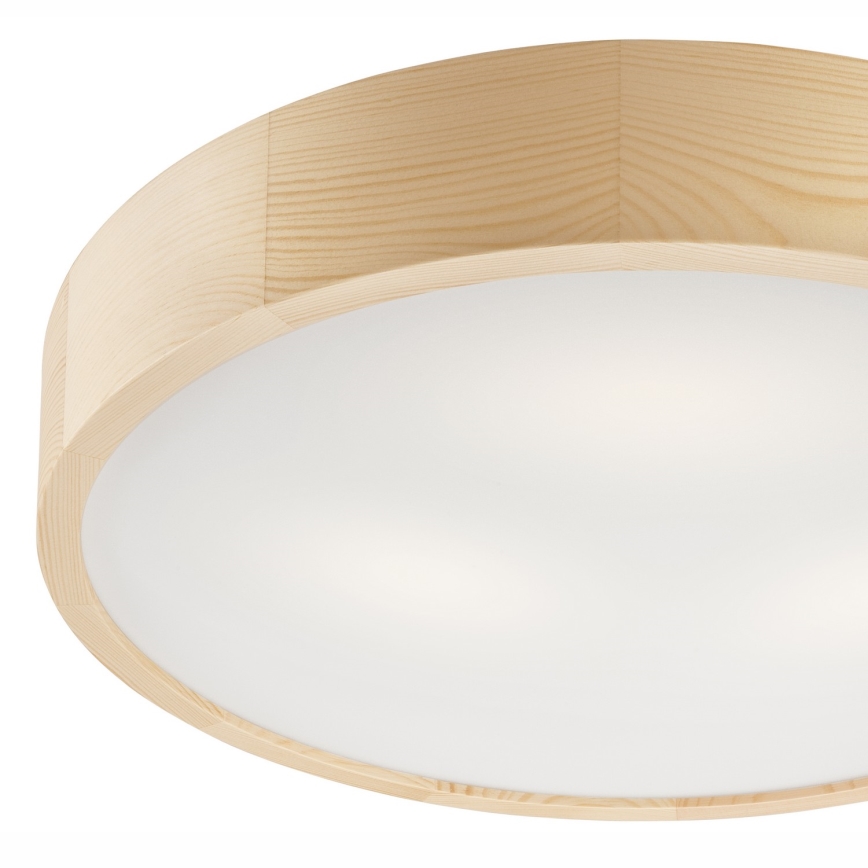 Ceiling light NATURAL 3×E27/60W/230V Ø 47.5 cm pine