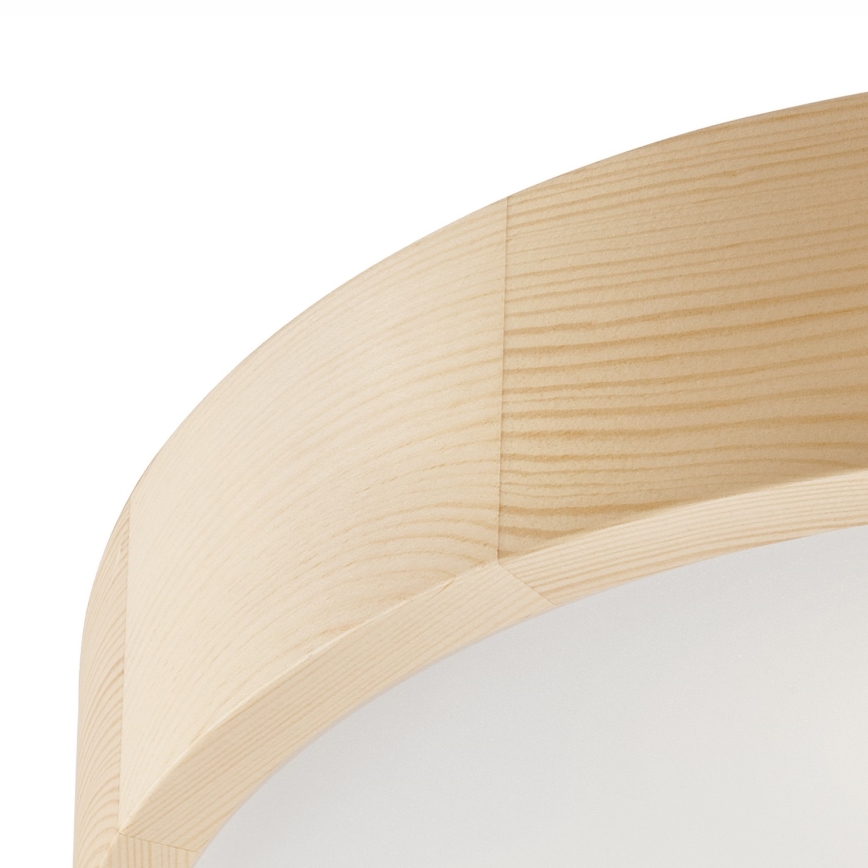 Ceiling light NATURAL 3×E27/60W/230V Ø 47.5 cm pine