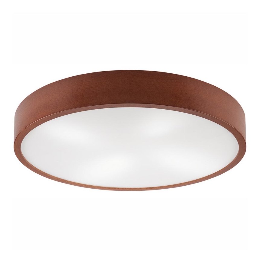 Ceiling light NATURAL 4xE27/60W/230V ø 57 cm pine/brown