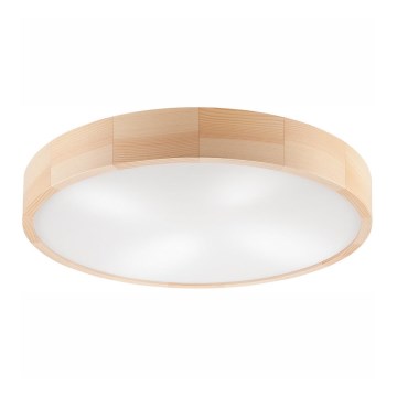 Ceiling light NATURAL 4xE27/60W/230V ø 57 cm pine