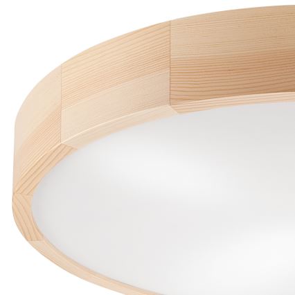 Ceiling light NATURAL 4xE27/60W/230V ø 57 cm pine