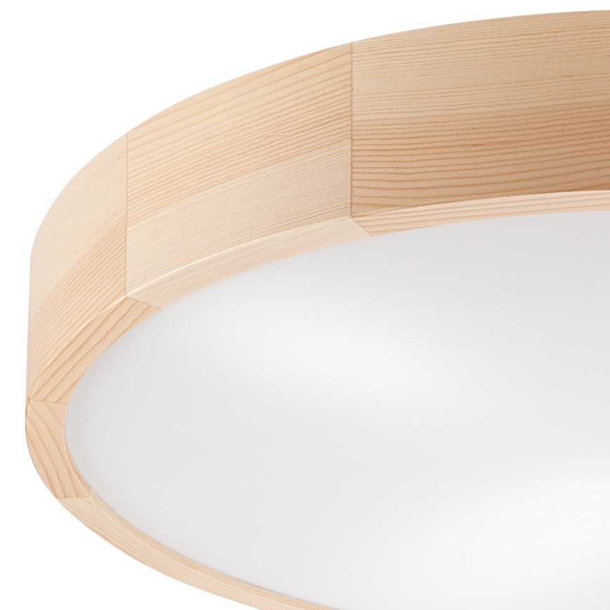 Ceiling light NATURAL 4xE27/60W/230V ø 57 cm pine