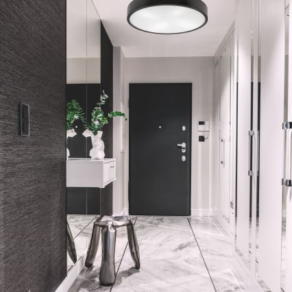 Ceiling light NATURAL 4xE27/60W/230V ø 57 cm wenge/pine