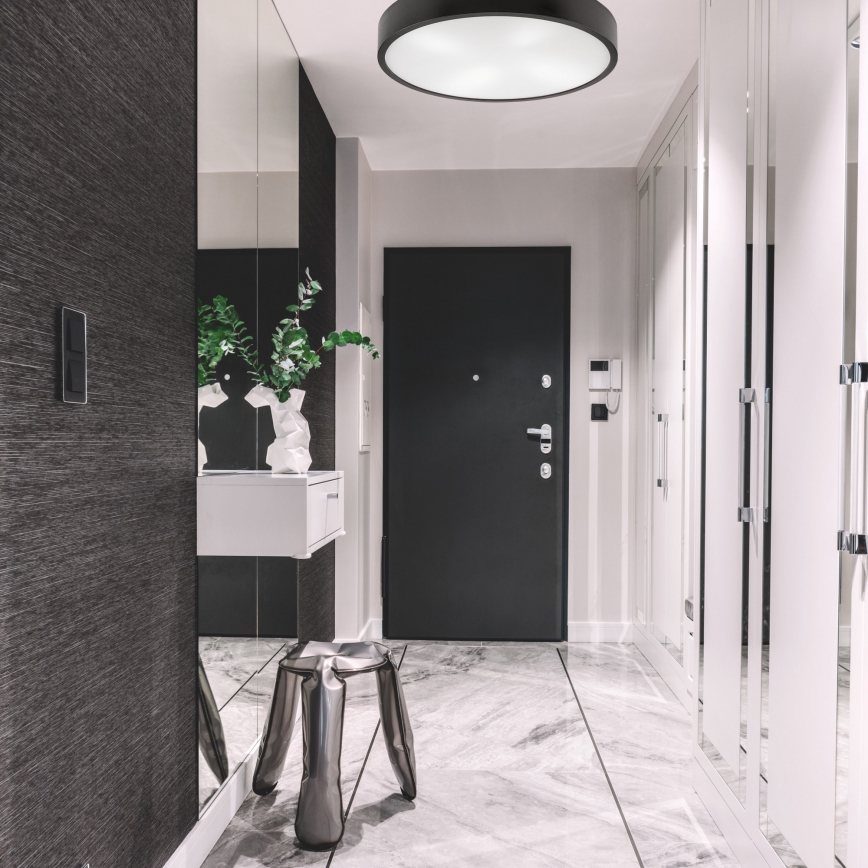 Ceiling light NATURAL 4xE27/60W/230V ø 57 cm wenge/pine