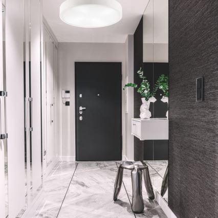 Ceiling light NATURAL 4xE27/60W/230V ø 57 cm white/pine