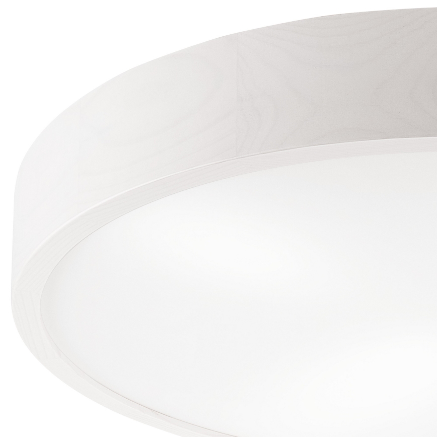 Ceiling light NATURAL 4xE27/60W/230V ø 57 cm white/pine