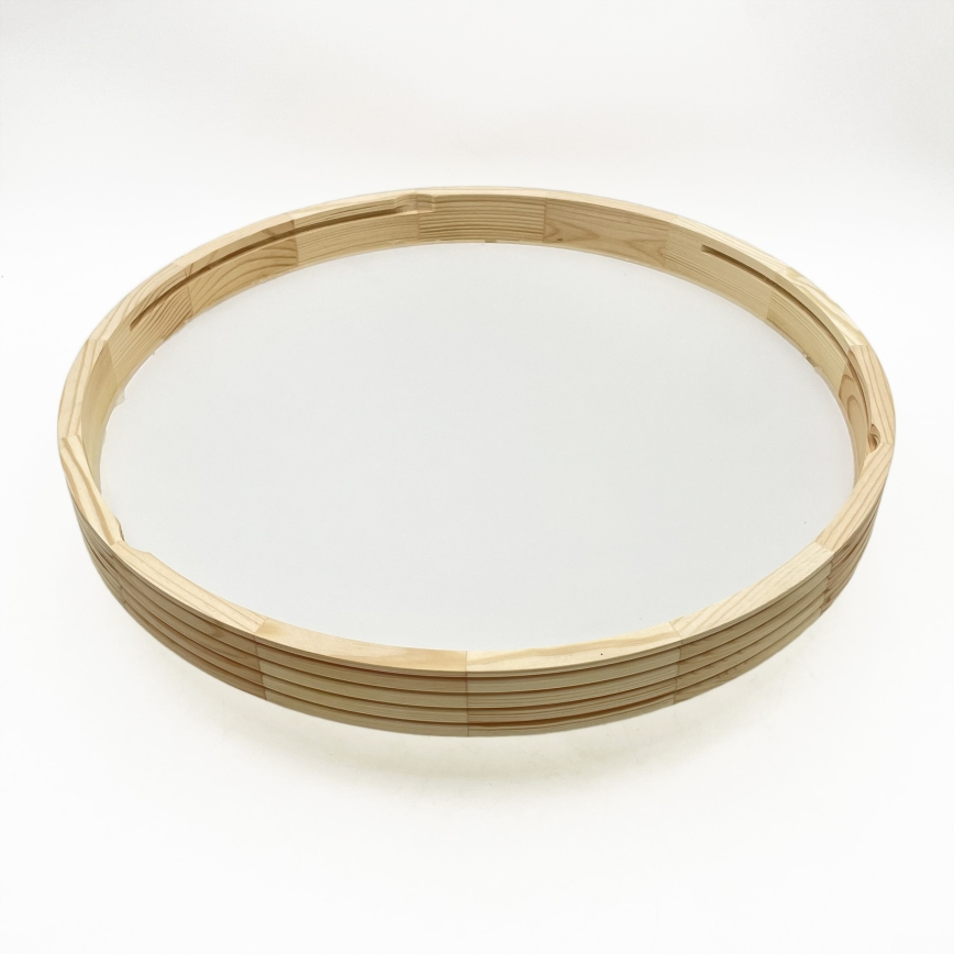 Ceiling light NATURAL MODERN SLIM 3xE27/15W/230V Ø 47,5 cm pine