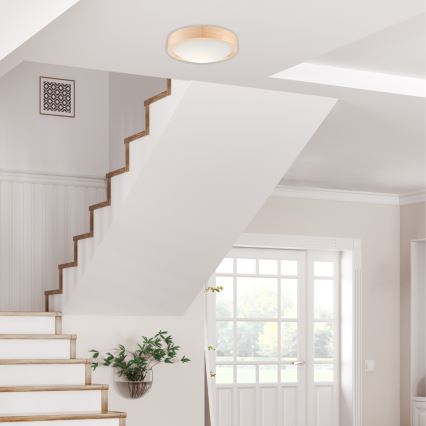 Ceiling light NATURAL SLIM 1xE27/60W/230V ø 27 cm pine