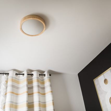 Ceiling light NATURAL SLIM 1xE27/60W/230V ø 27 cm pine