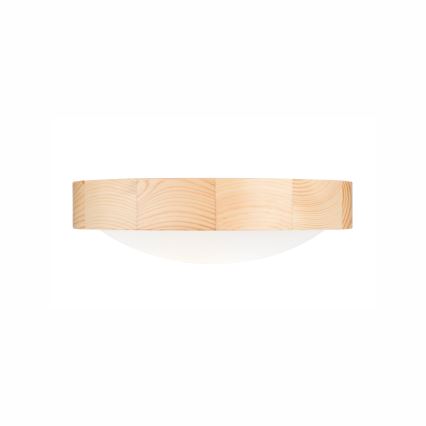 Ceiling light NATURAL SLIM 1xE27/60W/230V ø 27 cm pine