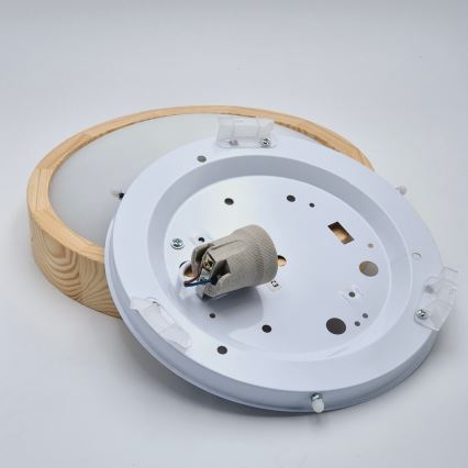 Ceiling light NATURAL SLIM 1xE27/60W/230V ø 27 cm pine