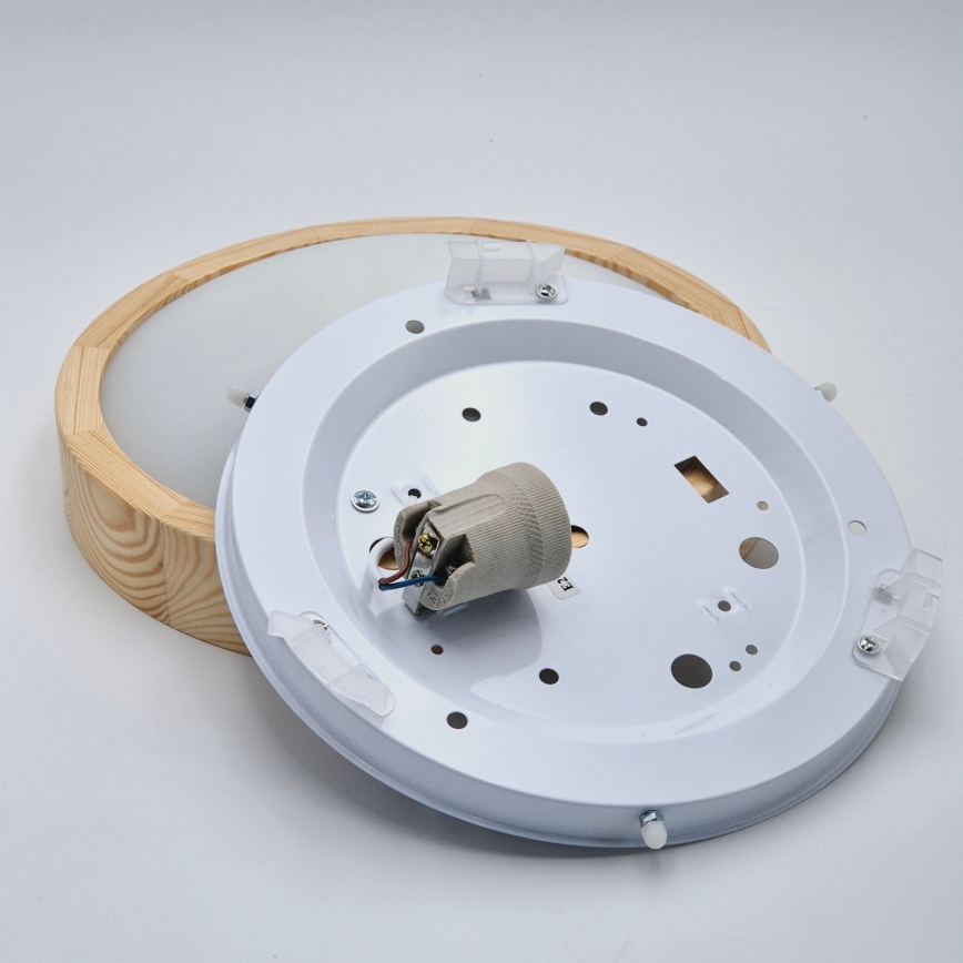 Ceiling light NATURAL SLIM 1xE27/60W/230V ø 27 cm pine