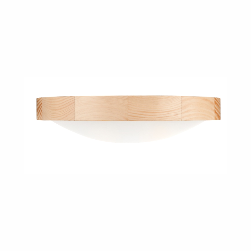 Ceiling light NATURAL SLIM 2xE27/60W/230V ø 37 cm pine