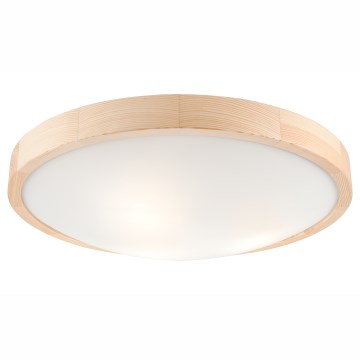 Ceiling light NATURAL SLIM 3xE27/60W/230V ø 47 cm pine