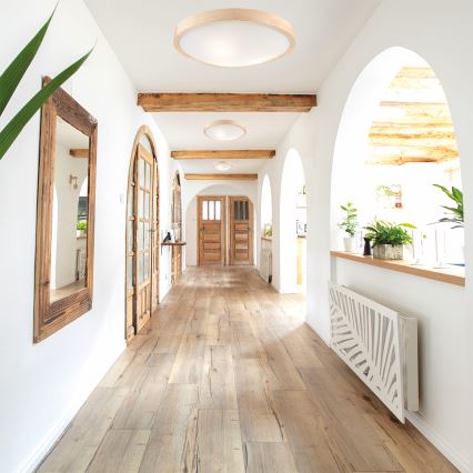 Ceiling light NATURAL SLIM 3xE27/60W/230V ø 47 cm pine