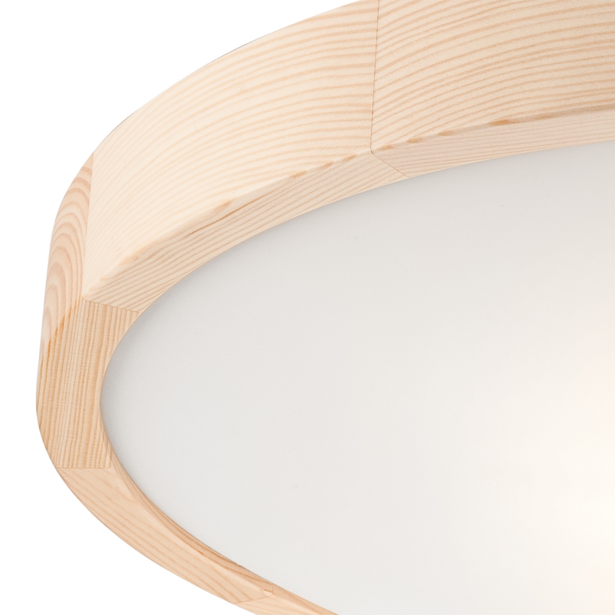 Ceiling light NATURAL SLIM 3xE27/60W/230V ø 47 cm pine