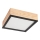 Ceiling light NATURAL SQUARE 2xE27/15W/230V 31x31 cm pine/black