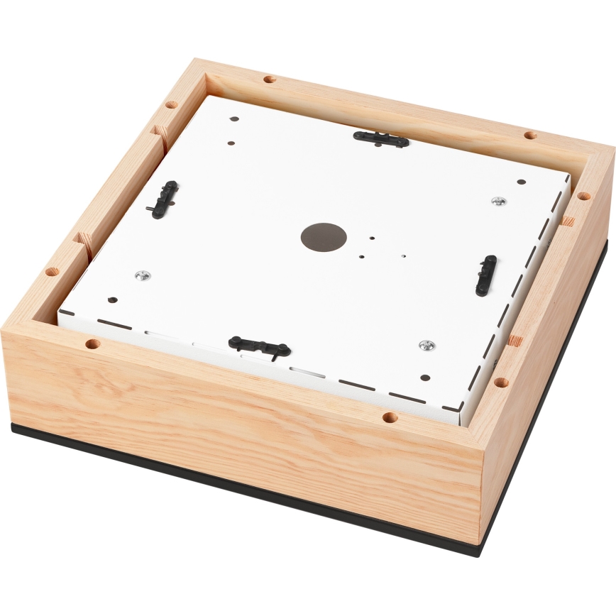 Ceiling light NATURAL SQUARE 2xE27/15W/230V 31x31 cm pine/black