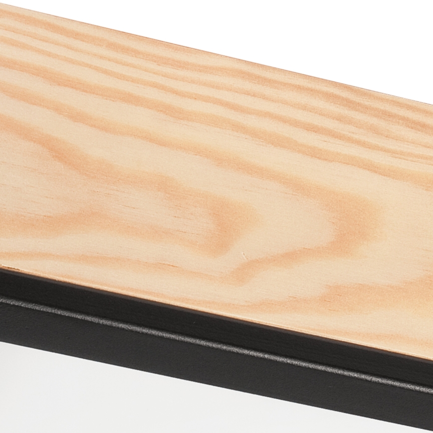 Ceiling light NATURAL SQUARE 2xE27/15W/230V 31x31 cm pine/black