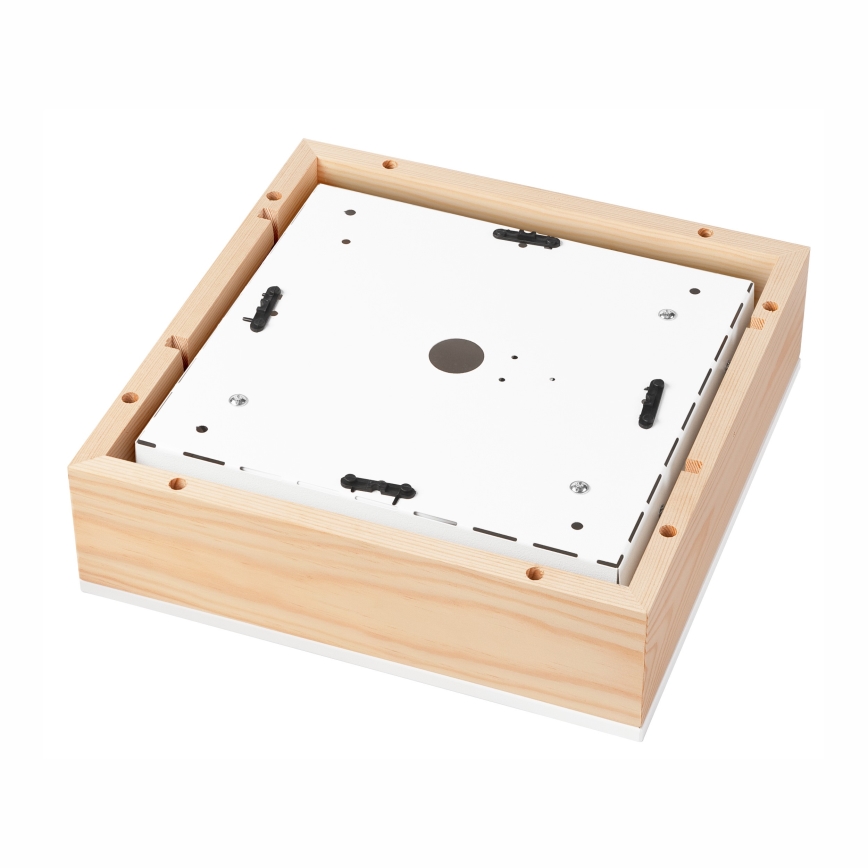 Ceiling light NATURAL SQUARE 2xE27/15W/230V 31x31 cm pine/white