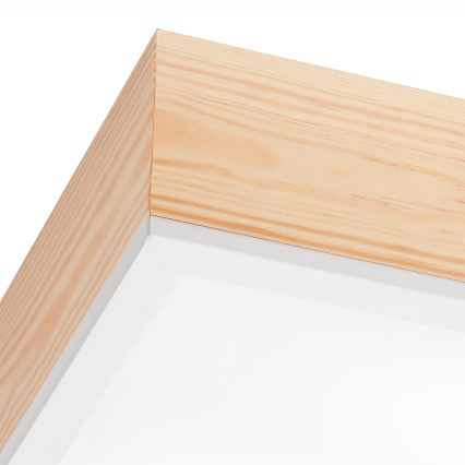 Ceiling light NATURAL SQUARE 2xE27/15W/230V 31x31 cm pine/white