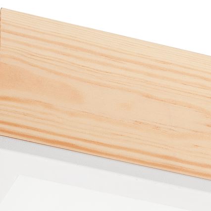 Ceiling light NATURAL SQUARE 2xE27/15W/230V 31x31 cm pine/white