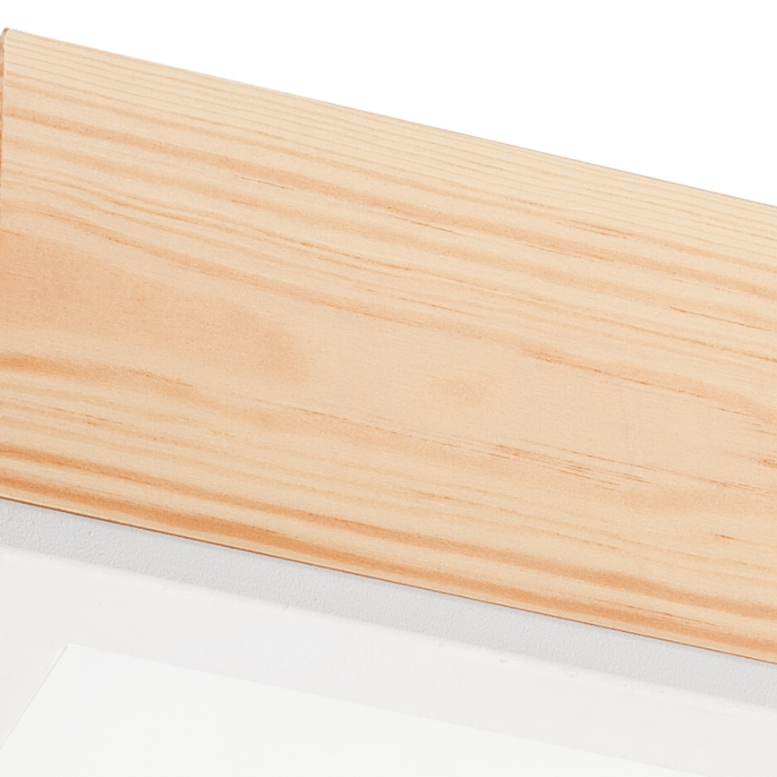 Ceiling light NATURAL SQUARE 2xE27/15W/230V 31x31 cm pine/white